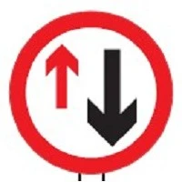 China Two Way Traffic Sign
